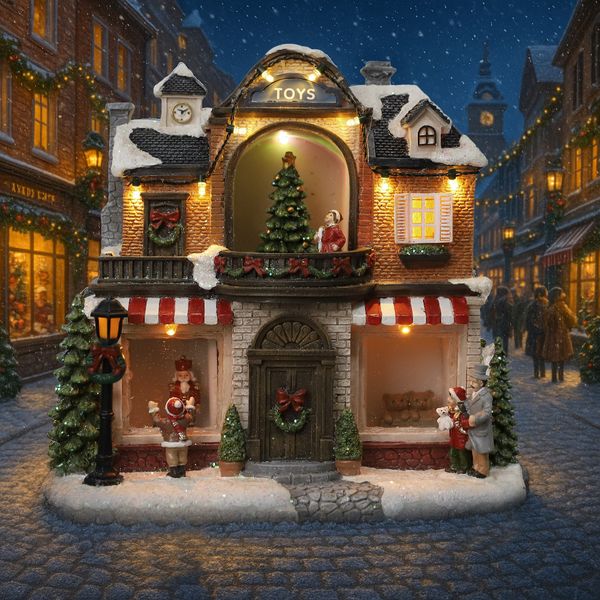  Hộp Nhạc Ngôi Nhà Giáng Sinh 