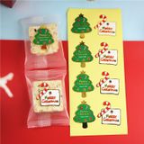  Sticker Merry Christmas Cây Thông, Kẹo Gậy (1 Tờ - 8 Miếng) 