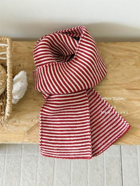  Khăn Quàng Cổ Kẻ Sọc Hàn Quốc 