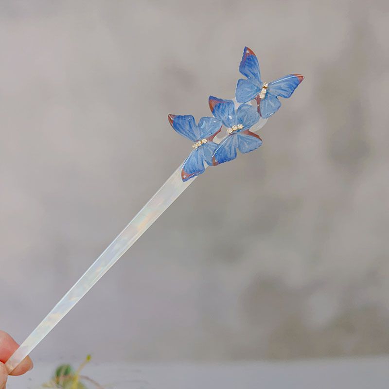 Trâm Cài Tóc Bướm Xanh 