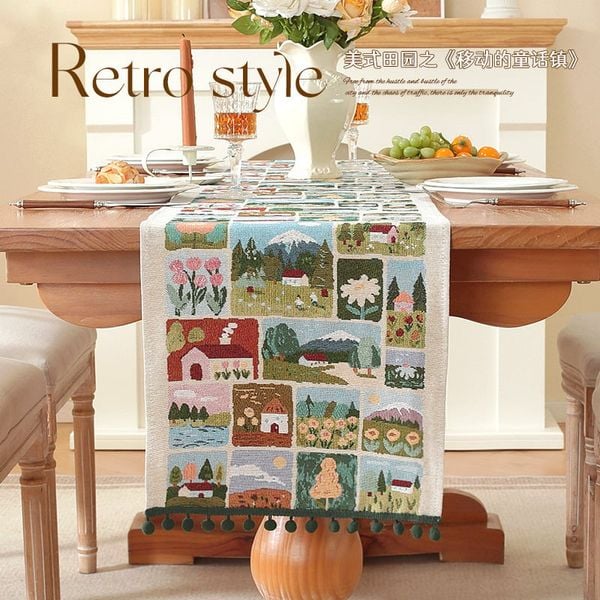  Khăn Trải Bàn Runner Patchwork Garden 