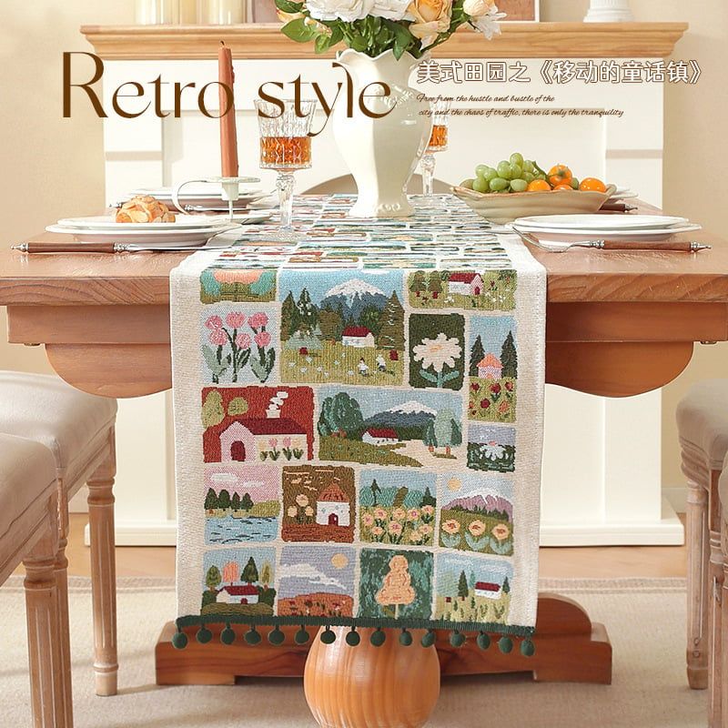  Khăn Trải Bàn Runner Patchwork Garden 