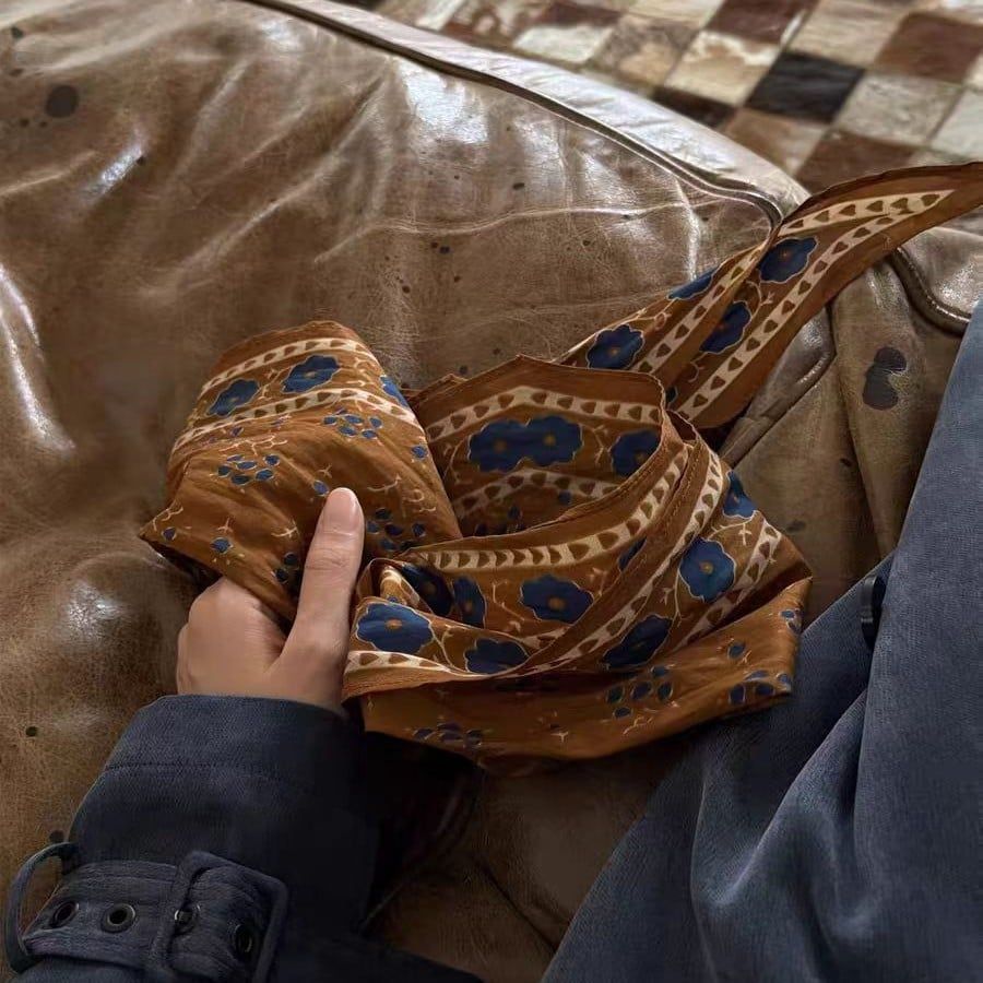  Khăn Choàng Màu Lá Phong 