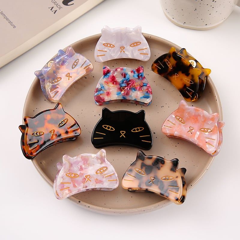  Kẹp Tóc Acetate Cat 