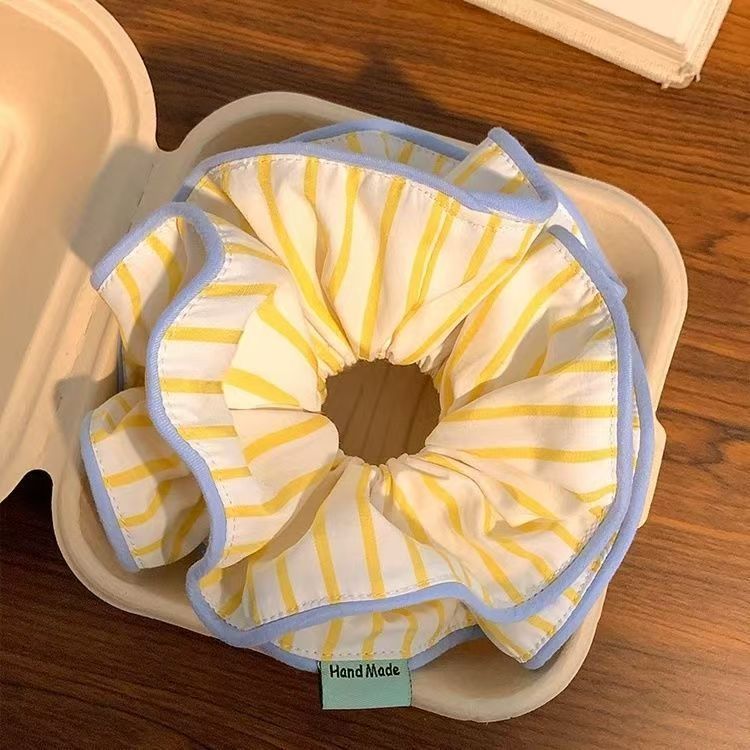  Scrunchie Butter Yellow Stripe 