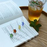  Ống Hút Thủy Tinh Charm Hoa 