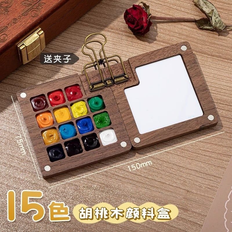  Hộp Sơn Nước Mini Cầm Tay 