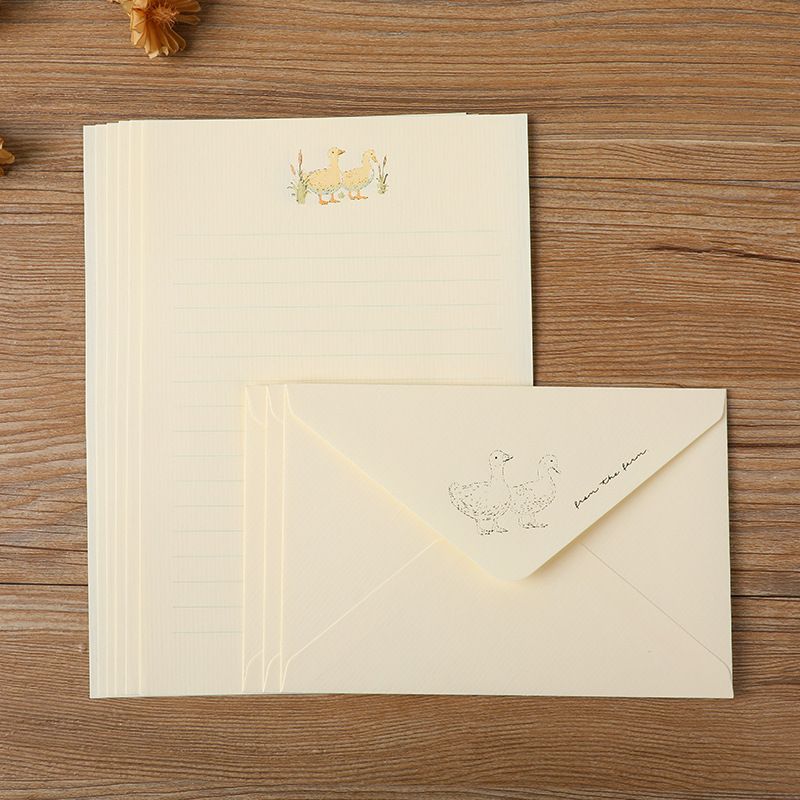  Tập Giấy Viết Thư Họa Tiết Gold 