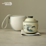  Bộ Ấm Trà Cầm Tay Du Lịch Mèo Mun 