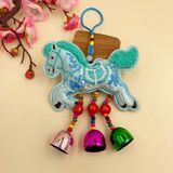  Dây Treo Ngựa Thêu Chuông Ngũ Sắc 