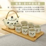  Bộ Ấm Trà Thủ Công Happy Cat 