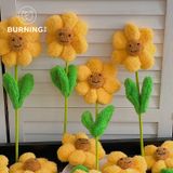  Cành Hướng Dương Bông Xù 