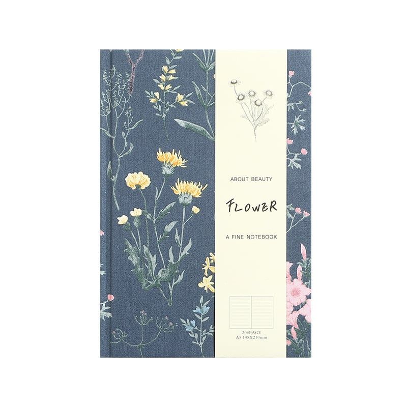  Sổ Tay Bìa Vải Thêu Hoa 