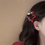  Kẹp Tóc Ngôi Sao Nhung Đỏ 