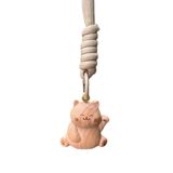  Móc Khóa Khắc Gỗ Mèo Ú 