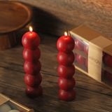  Nến Thơm Tròn 5 Tầng Đỏ Rượu 