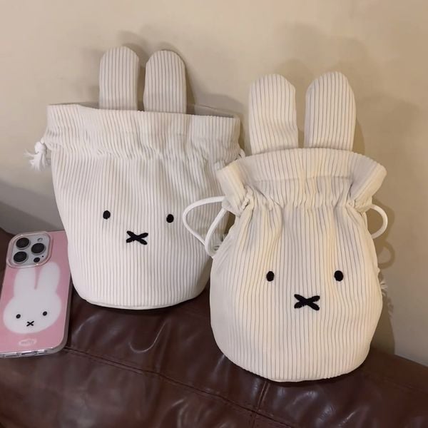  Túi Dây Rút Miffy Cầm Tay Dễ Thương 