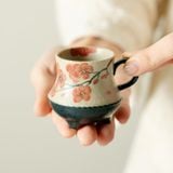  Cốc Trà Hoa Mận Vẽ Tay 