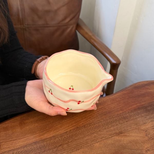  Bát Chawan Ribbon Cherry 