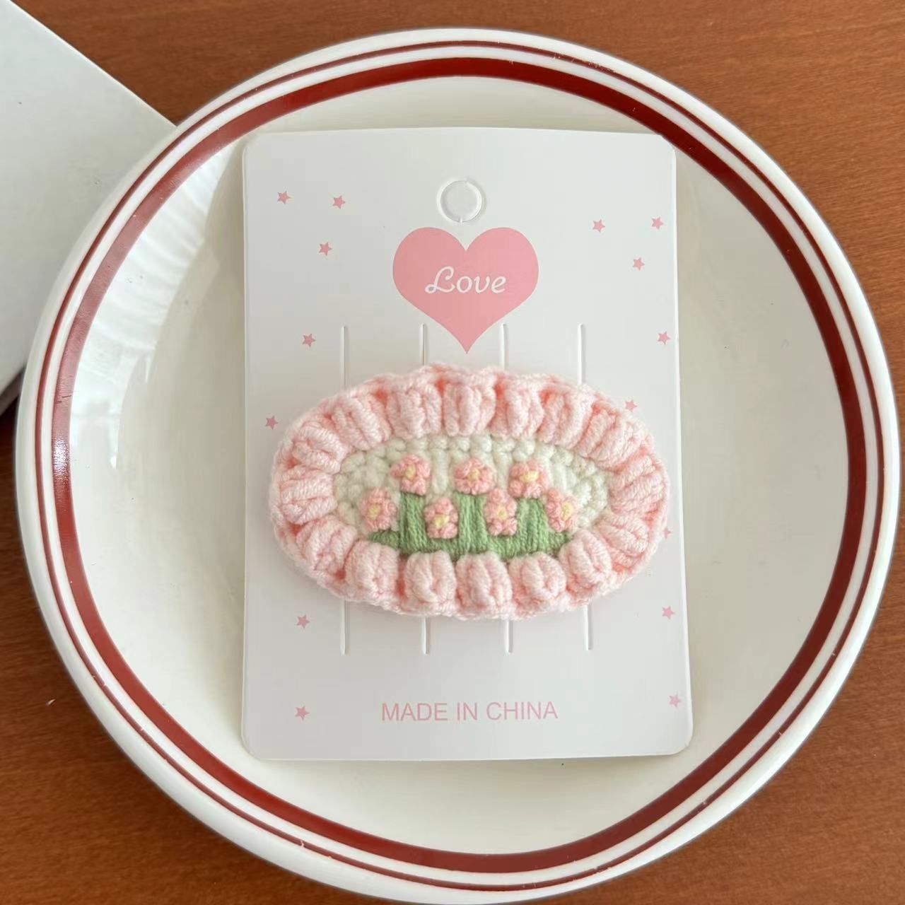  Kẹp Tóc Len Vườn Hoa 