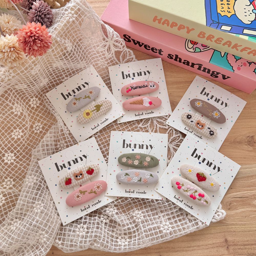  Kẹp Vải Thêu Thủ Công 