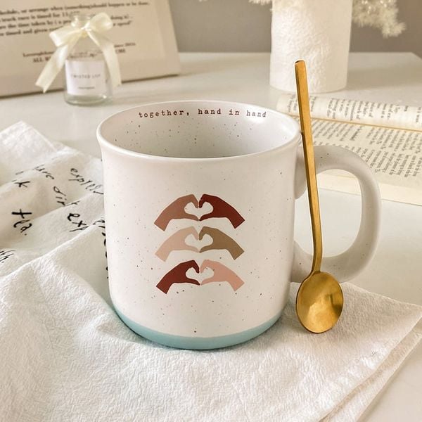  Cốc Sứ Thả Tim Dễ thương 