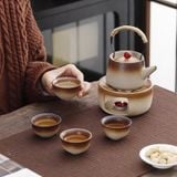  Bộ Ấm Trà Gốm Thô Nung 