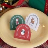  Sticker Cửa Vòm Happy New Year & Merry Christmas (1 Tờ - 6 Miêng) 