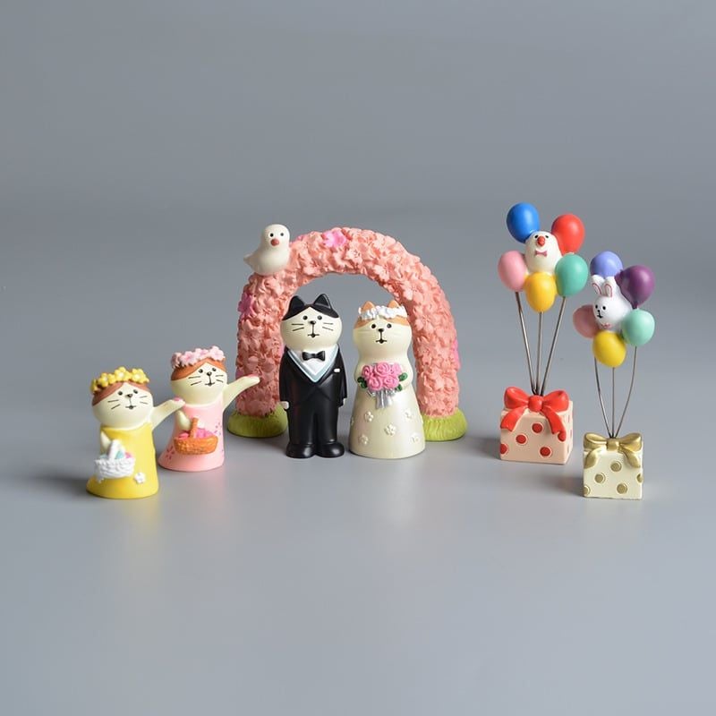 Set Tượng Mèo Mini 