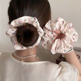  Scrunchie Xốp Dâu Tây 