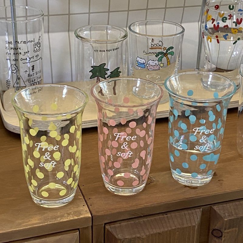  Cốc Thủy Tinh Candy Dot 