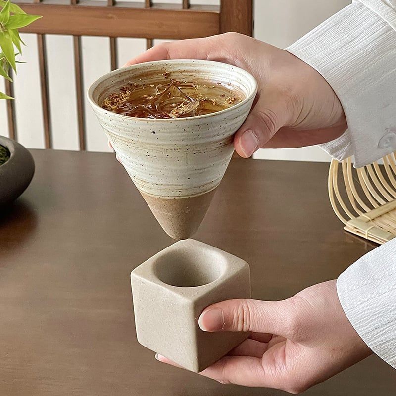  Cốc Đất Nung Hình Phễu 