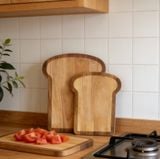  Khay Gỗ Hình Bánh Mì Có Viền 