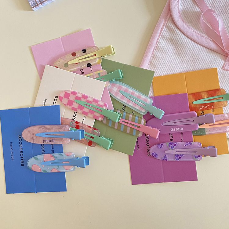  Set 2 Kẹp Tóc Hoa Quả Mùa Hè 