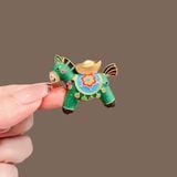  Cài Áo Ngựa Ngọc Hoa 