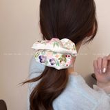  Scrunchie Satin Thêu Hoa 