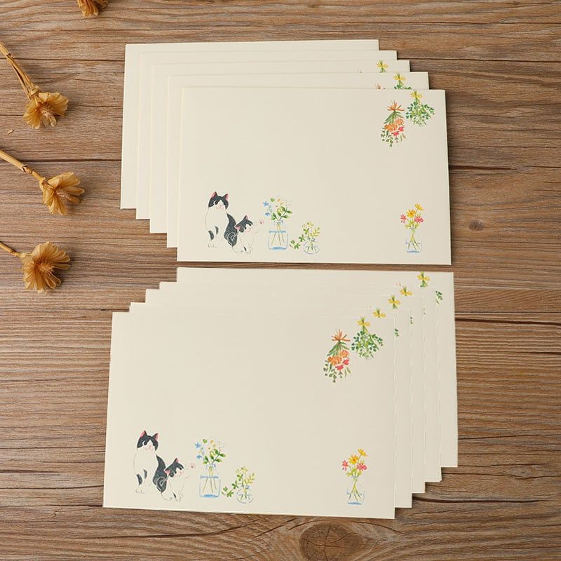  Phong Thư Mèo Sketch 