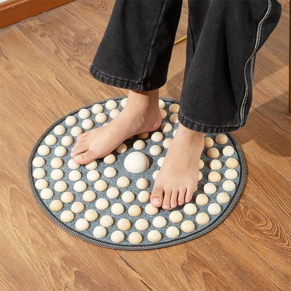  Thảm Massage Chân Gỗ Tròn 