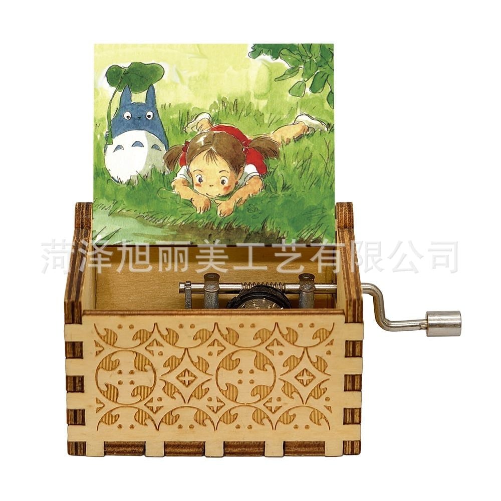 Hộp Nhạc Gỗ Hoạt Hình Retro 