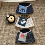  Mũ Bucket Len Patchwork 