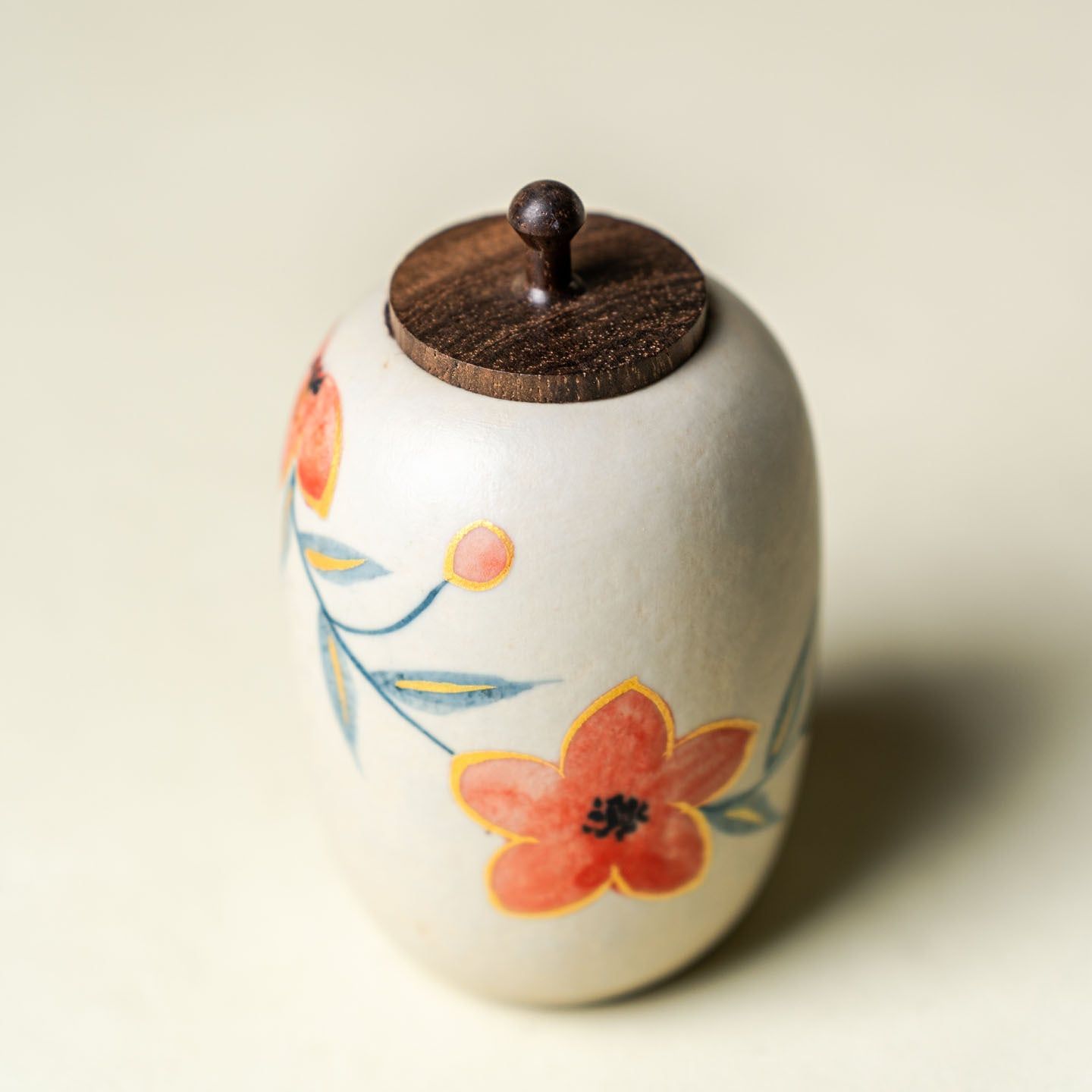  Hũ Đựng Trà Mộc Hoa Vẽ Tay 