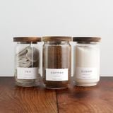  Hũ Thuỷ Tinh Nắp Gỗ 