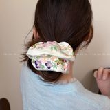  Scrunchie Satin Thêu Hoa 