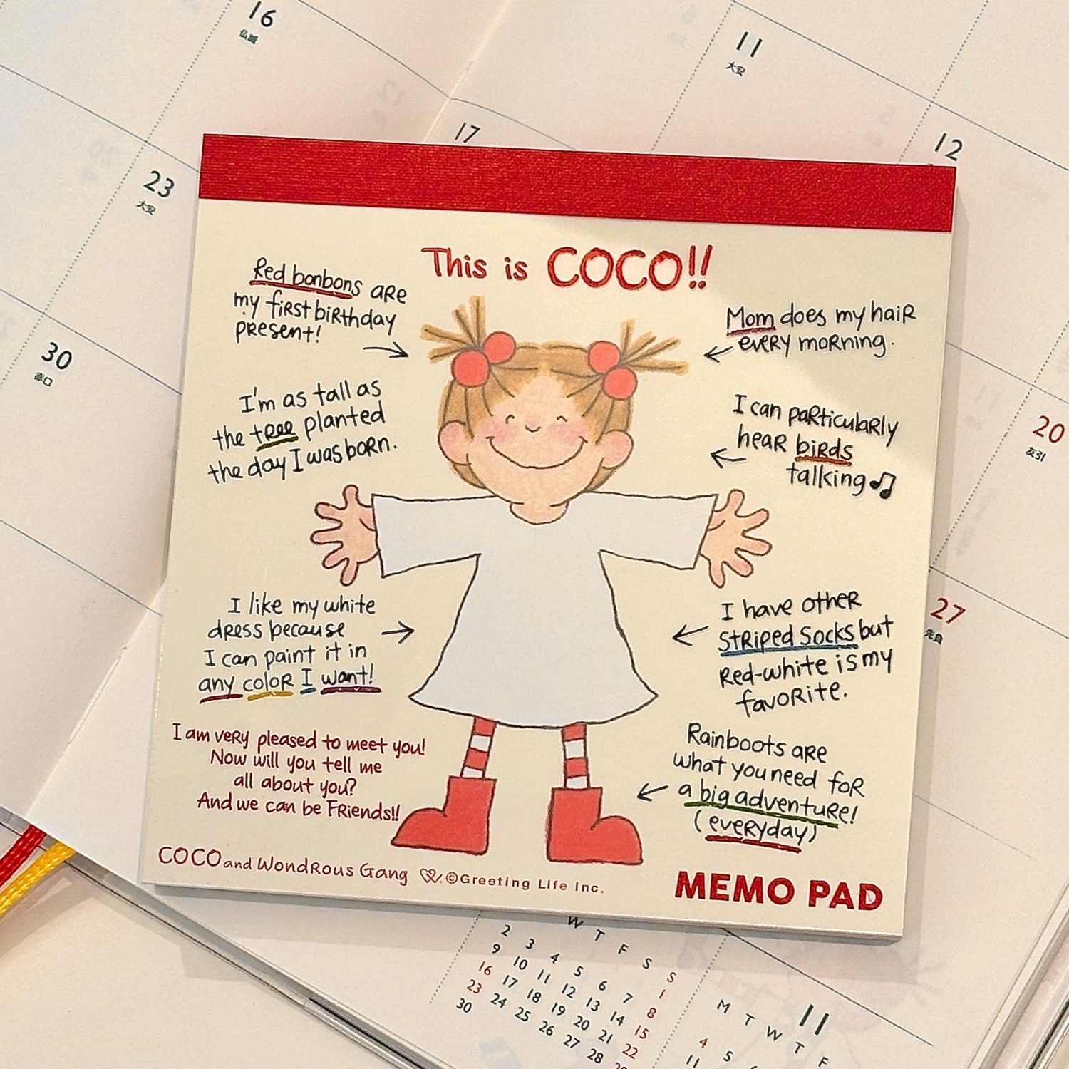  Giấy Note Memo Pad Coco 