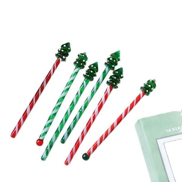 Que Khuấy Thủy Tinh Cây Thông Noel 