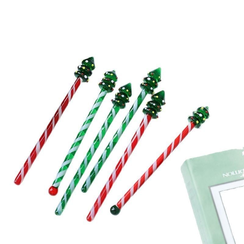  Que Khuấy Thủy Tinh Cây Thông Noel 