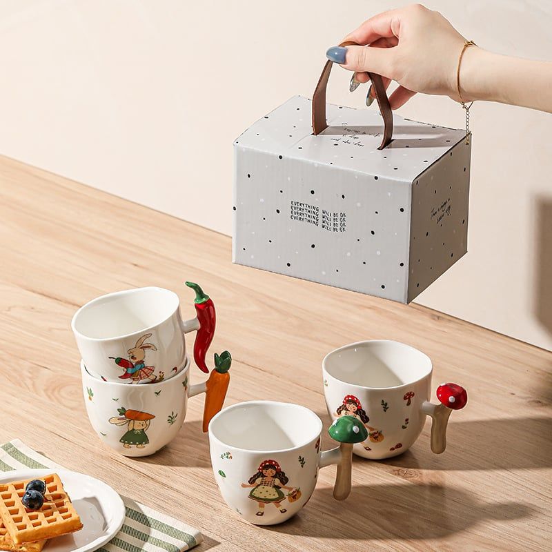  Cốc Gốm Vegetable 