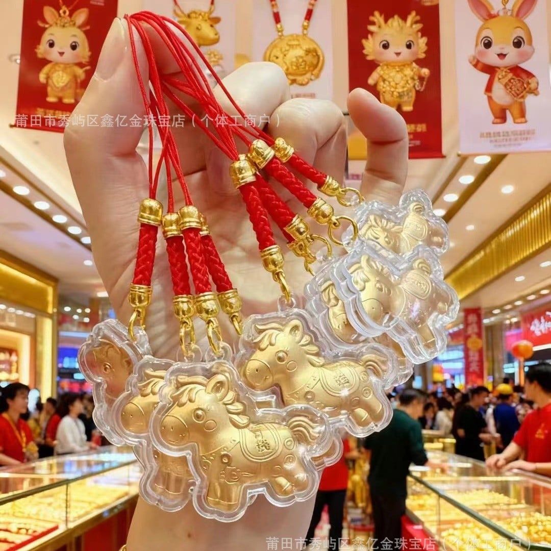  Dây Treo Ngựa Vàng May Mắn 