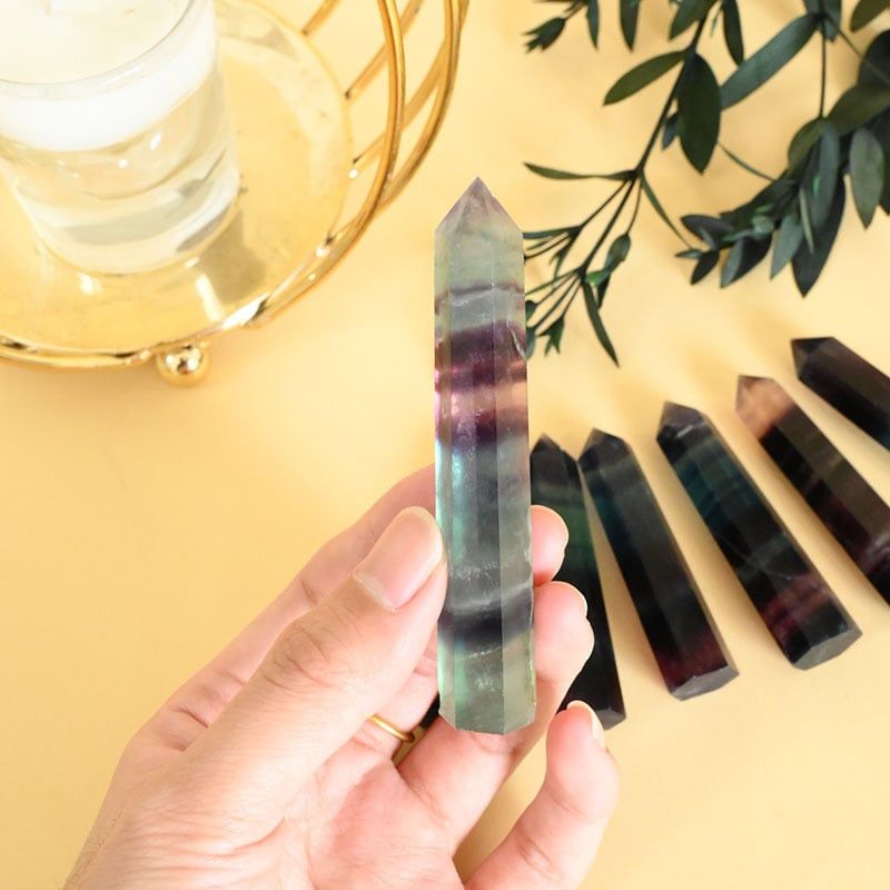  Tinh Thể Fluorite Bảy Màu 