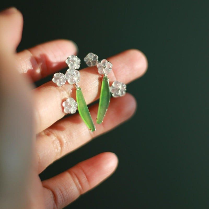  (Order) Khuyên Tai Hoa Băng Sương 